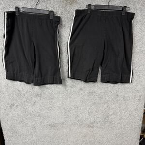 Vintage Y2K Lot 2 Rainbeau Biker Shorts L Athletic Retro Sportswear Indie Sleaze